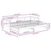vidaXL Uttrekkbar dagseng svart heltre furu 2x(80x200) cm