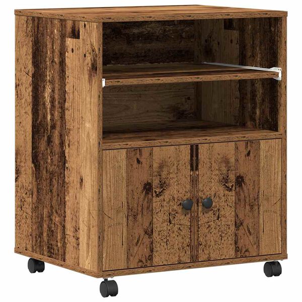 vidaXL Skiverstativ Gammelt tre 60 x 48 x 74 cm Konstruert tre