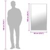 vidaXL Speil sølv 100x60 cm