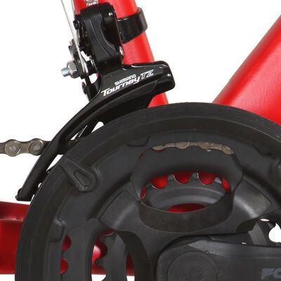 vidaXL Terrengsykkel 21 trinn 29-tommers hjul 53 cm ramme rød