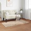 vidaXL Faux Skinnmatte Tafalla Beige 80 x 150 cm Polyester