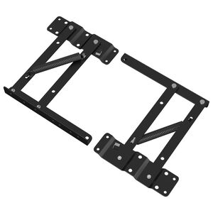 vidaXL Seng L&oslash;ftemekanisme 2 pcs Svart 340 x 95 x 40 mm Jern