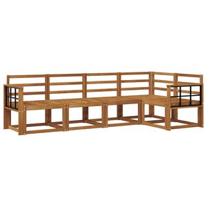 vidaXL Utend&oslash;rs sofa-sett 5 pcs Naturlig