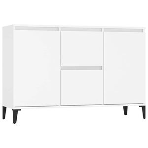 vidaXL Skjenk hvit 102x35x70 cm konstruert tre