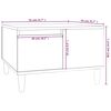 vidaXL Salongbord brun eik 55x55x36,5 cm konstruert tre