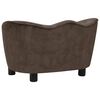 vidaXL Hundesofa brun 66x43x40 cm plysj