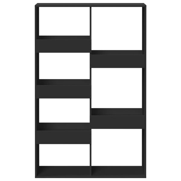 vidaXL Bokhylle svart 100x33x155,5 cm konstruert tre