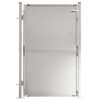 vidaXL Hageport 100x145 cm rustfritt st&aring;l