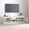 vidaXL TV-benk hvit 140x35x40 cm heltre furu