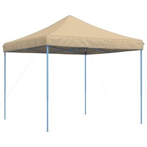 vidaXL Sammenleggbart partytelt pop-up beige 292x292x315 cm