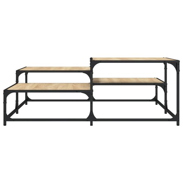 vidaXL Salongbord sonoma eik 107x107x40 cm konstruert tre