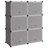 vidaXL Skostativ svart 84,5x31x93,5 cm PP