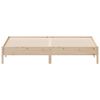 vidaXL Sengeramme med madrass 200x200 cm heltre furu