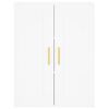 vidaXL Highboard hvit 69,5x34x180 cm konstruert tre