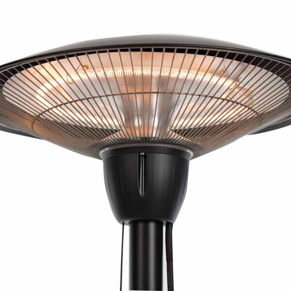 Sunred Stående terrassevarmer Barcelona 1500 W halogen svart