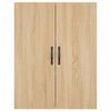 vidaXL Highboard sonoma eik 69,5x34x180 cm konstruert tre