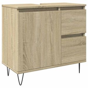 vidaXL Baderomsskap sonoma eik 65x33x60 cm konstruert tre