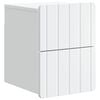 vidaXL Vegghengt Nattbord Hvit 33 x 34,5 x 43 cm Konstruert tre