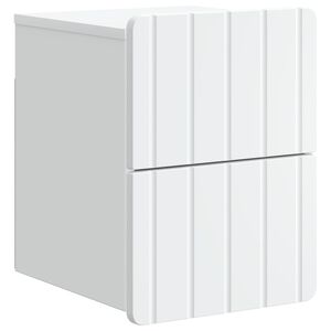 vidaXL Vegghengt Nattbord Hvit 33 x 34,5 x 43 cm Konstruert tre
