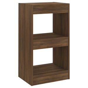 vidaXL Bokhylle/romdeler brun eik 40x30x72 cm