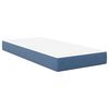 vidaXL Sengemadrass med madrass Blå 90 x 200 cm stoff