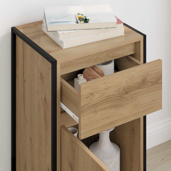 vidaXL Serviesskap Kunstnerisk Eik 81 x 36 x 150.5 cm Konstruert tre