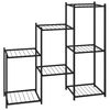vidaXL Blomsterstativ 83x25x80 cm svart jern