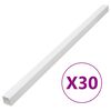 vidaXL Kabelkanaler 40x25 mm 30 m PVC