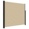 vidaXL Uttrekkbar sidemarkise beige 180x600 cm