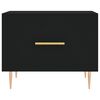 vidaXL Salongbord 2 stk svart 50x50x40 cm konstruert tre