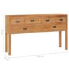 vidaXL Skjenk 125x30x75 cm heltre teak