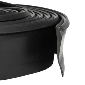 vidaXL Garasje D&oslash;r Tetning Svart 52 x 2 mm 5,5 m PVC