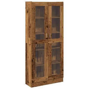 vidaXL Highboard gammelt tre 82,5x30,5x185 cm konstruert tre