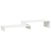 vidaXL Monitorstativ hvit (52-101)x22x14 cm heltre furu