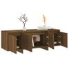 vidaXL TV-benk brun eik 120x30x40,5 cm konstruert tre