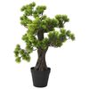 vidaXL Kunstig furubonsai med potte 60 cm gr&oslash;nn