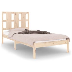 vidaXL Sengeramme heltre furu 90x190 cm Single