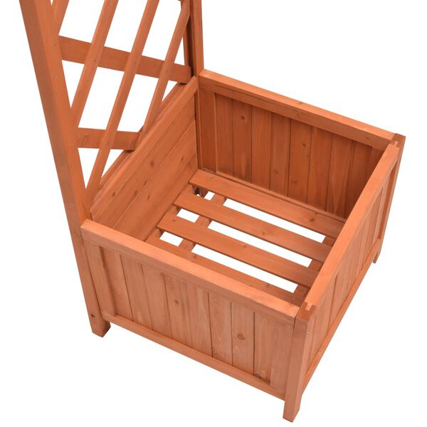 vidaXL Rosehagebue med plantepotte 180x40x205 cm