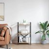 vidaXL Bokhylle Sonoma eik 56 x 34 x 96 cm Konstruert tre