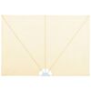 vidaXL Sammenleggbar sidemarkise for terrasse krem 240x160 cm