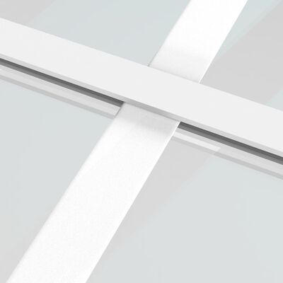 vidaXL Skyvedør ESG-glass og aluminium 102,5x205 cm hvit
