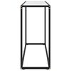vidaXL Konsollbord hvit 100x35x75 cm herdet glass