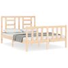 vidaXL Sengeramme med hodegavl small double heltre