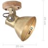 vidaXL Industrielle vegg-/taklamper 2 stk messing 20x25 cm E27