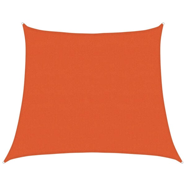 vidaXL Solseil 160 g/m&sup2; trapesformet oransje 4/5x4 m HDPE
