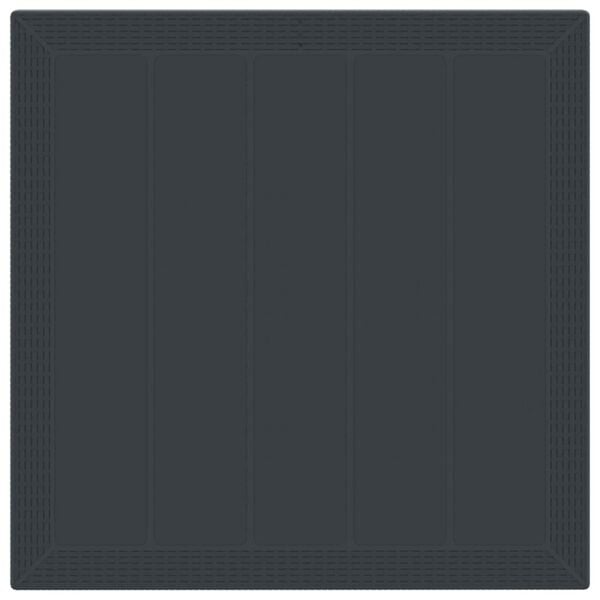 vidaXL Hage Spisegruppe 5 pcs Antrasitt Polypropen