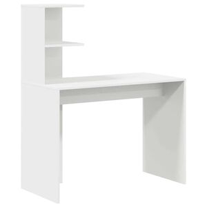vidaXL Skrivebord Hvit 102 x 50 x 124 cm Konstruert tre