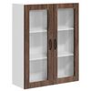 vidaXL Vegghylle LUCCA Brun eik 80 x 31 x 100 cm Konstruert tre