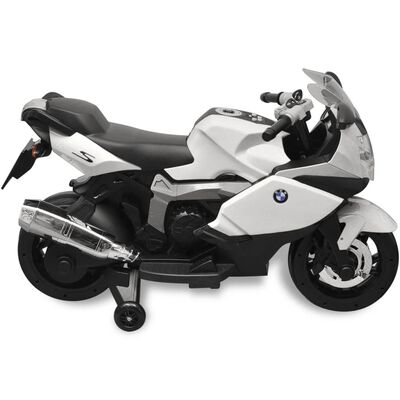 Hvit BMW 283 El-motorsykkel for Barn 6 V
