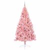 vidaXL Kunstig Forhåndsopplyst Juletre med 300 LED Rosa 240 cm PVC